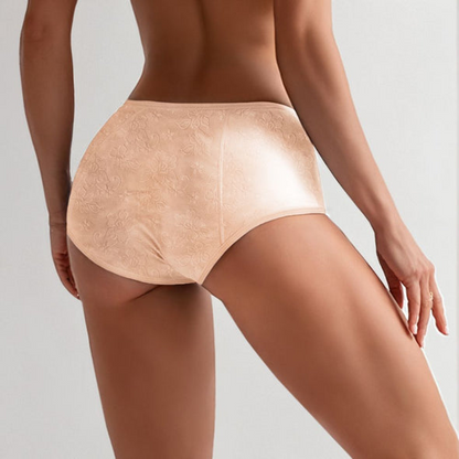 (Buy 1 Get 1 FREE! - TWO 5 Pack) Beige Jacquard Leakproof Underwear