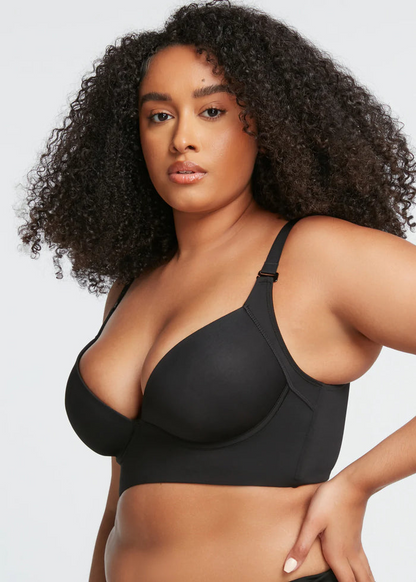 Adjustable Wired Pushup Bra (Black)