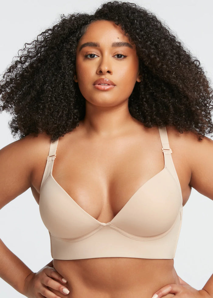 Adjustable Wired Pushup Bra (Black + Brown + Beige)